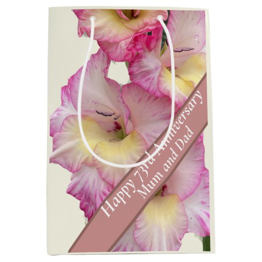 73e Jubileum bewerkbaar Medium Cadeauzakje (Voorkant)