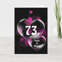 73e Jubileum hartbellen op zwart