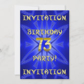 73e uitnodiging van de partij van Birthday (Voorkant)
