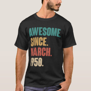 73e verjaardag 73 jaar oude wijngaard t-shirt