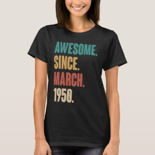 73e verjaardag 73 jaar oude wijngaard t-shirt