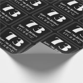 73e verjaardag - Art Deco geïnspireerde look "73", Cadeaupapier (Hoek)