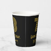 73e verjaardag: Art Deco Geïnspireerde look "73" e Papieren Bekers (Rechts)