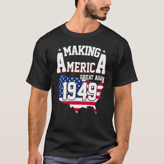 73e verjaardag die Amerika geweldig maakt sinds 19 T-shirt (Voorkant)