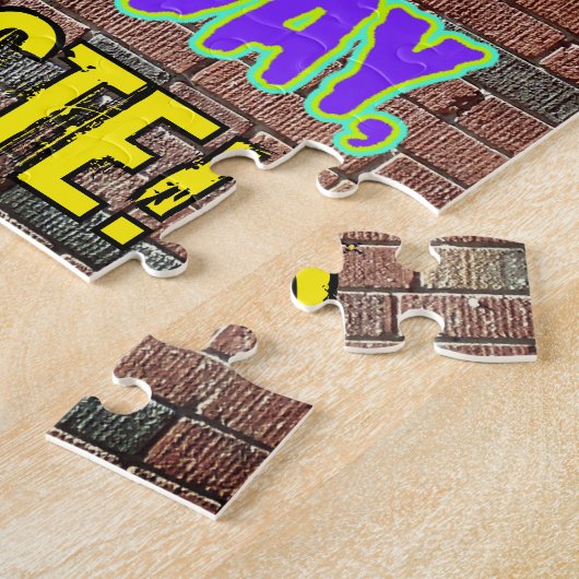 73e verjaardag ~ Fun, geïnspireerd door Urban Graf Legpuzzel (Zijkant)