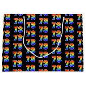 73e verjaardag: Fun Rainbow Event Nummer 73 Patroo Groot Cadeauzakje (Voorkant)