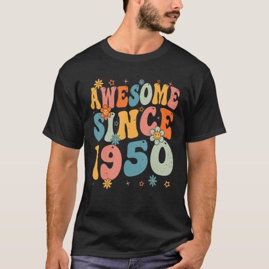 73e verjaardag Geweldige sinds 1950 73 jaar oud T-shirt (Voorkant)