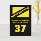 73e verjaardag kaart (Gele Bloem)
