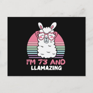 73e verjaardag Llamazing Lama 73 Jaar Verjaardag Briefkaart