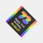 73e verjaardag: Regenboogspectrum # 73, Aangepaste Servet (Hoek)