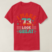 73e verjaardag t-shirt (Design voorkant)