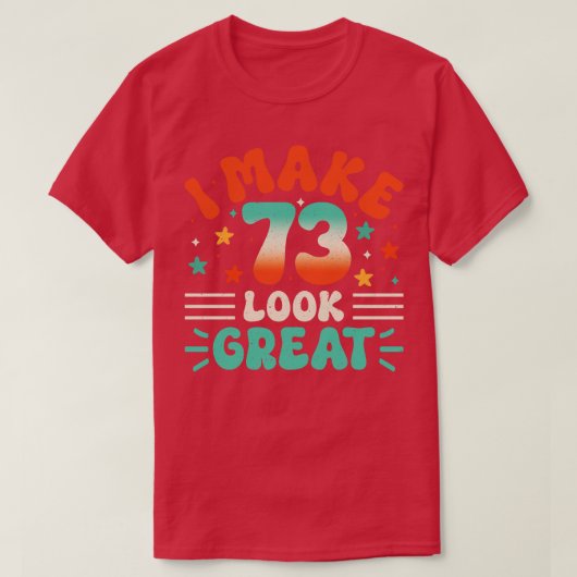 73e verjaardag t-shirt (Design voorkant)