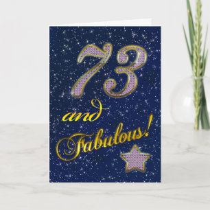 73e verjaardag voor iemand Fabulous Kaart