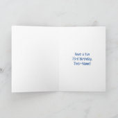 73e verjaardag: Vuurwapenpatroon van de vlinder +  Kaart (Binnen)