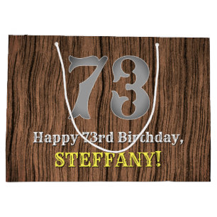 73e verjaardag: Westerne kijk op land, naam Groot Cadeauzakje