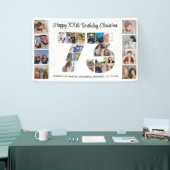 73e verjaardagsfeest Nummer 73 Fotocollage Spandoek (Beurs)