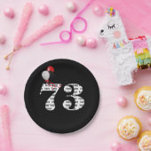 73e verjaardagsfeestballonnen papieren bordje (Feest)