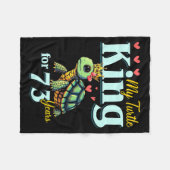 73rd Wedding Anniversary Couples My Turtle King Fo Fleece Deken (Voorkant (Horizontaal))