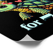 73rd Wedding Anniversary Couples My Turtle King Fo Poster (Hoek)