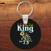 73rd Wedding Anniversary Couples My Turtle King Fo Sleutelhanger (Voorkant)