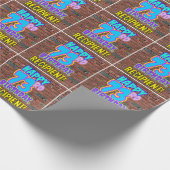 73ste verjaardag: Leuk, Urban Graffiti geïnspireer Cadeaupapier (Hoek)