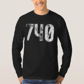 740 Area Code Newark OH Mobile Phone Area Code T-shirt (Voorkant)