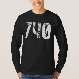740 Area Code Newark OH Mobile Phone Area Code T-shirt