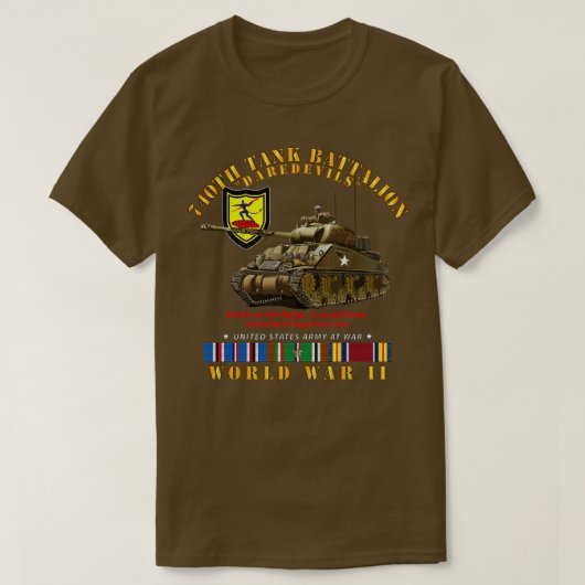 740th Tank Bataljon s w Tank WWII EU SVC (Design voorkant)