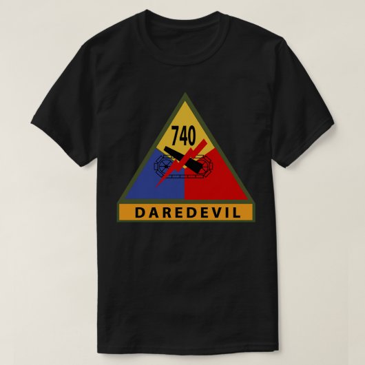 740thTank Bataljon SSI w Naam Tape T-shirt (Design voorkant)