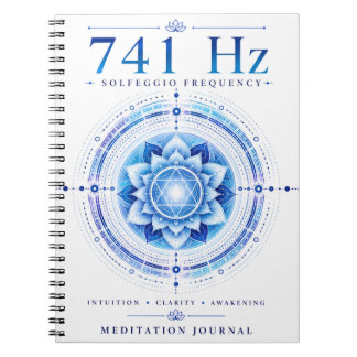 741 Hz Solfeggio Frequentie Notitieboek – Intuïtie