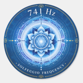 741 Hz Solfeggio Frequentie Sticker