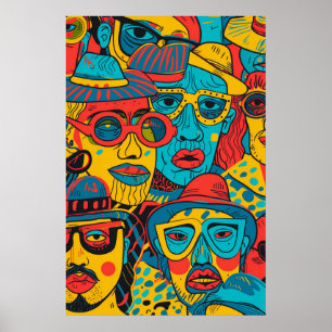 742 Urban Mosaic Alledaagse helden Poster