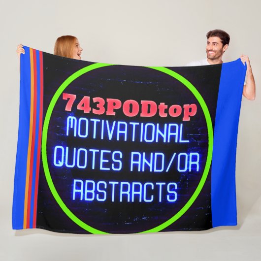 743PODtop Zazzle Store FLEECE DEKEN! Deken (In situ)
