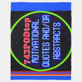 743PODtop Zazzle Store FLEECE DEKEN! Deken (Voorkant)