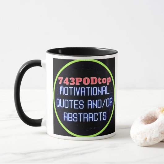 743PODtop Zazzle Store Mok (Met donut)