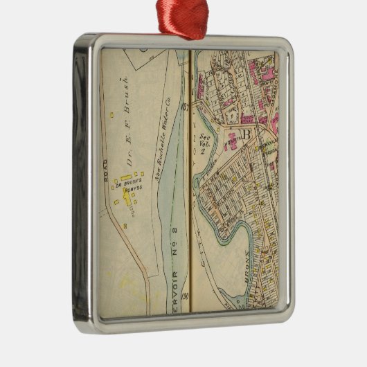 7475 East Chester, Bronxville Metalen Ornament (Rechts)