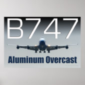 747 ALUMINIUMOVERCAST POSTER (Voorkant)