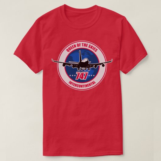 747 Jumbo Jet T-shirt (Design voorkant)