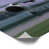 747 landen op de internationale luchthaven van Pea Poster (Hoek)