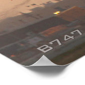 747 LUCHTVAARTMAATSCHAPPIJ POSTER (Hoek)