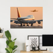 747 LUCHTVAARTMAATSCHAPPIJ POSTER (Thuiskantoor)