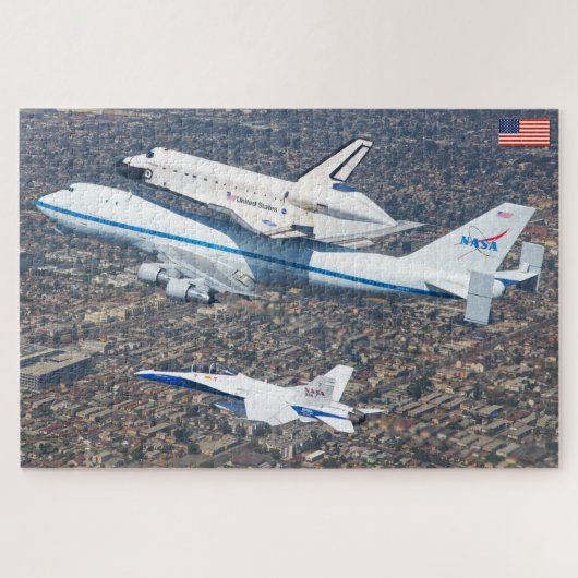 747 RUIMTE SHUTTLE CARRIER VLIEGTUIG (20 x 30 INCH Legpuzzel (Horizontaal)