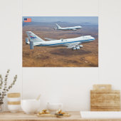 747 Vliegtuig Space Shuttle Carrier Poster (Keuken)
