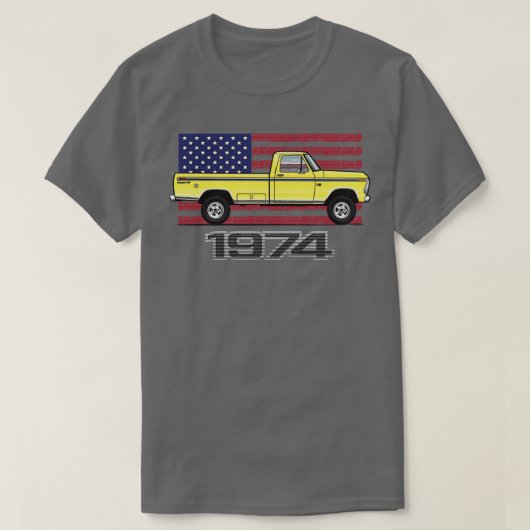 74 Geel T-shirt (Design voorkant)
