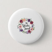 74 Jaar Geliefde Bloemen 74ste Verjaardag Vrouwen  Ronde Button 5,7 Cm (Voorkant)