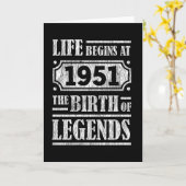 74 jaar oud 1951 Geboorte van de legende 74ste ver Kaart (Gele Bloem)