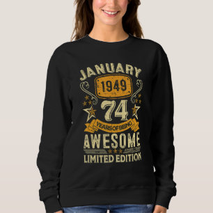 74 jaar oud Geweldige sinds januari 1949 74e geboo Trui