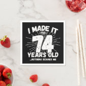 74 Jaar Oud Sarcastisch Meme Grappige 74e Verjaard Servet (Insitu)