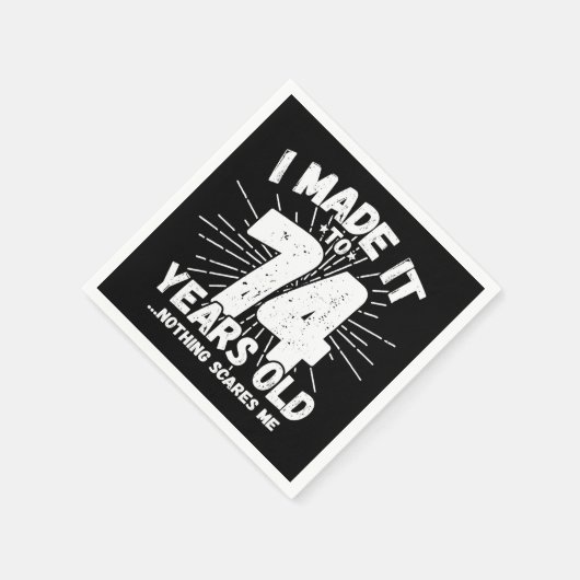 74 Jaar Oud Sarcastisch Meme Grappige 74e Verjaard Servet (Hoek)