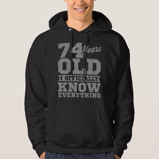 74 JAAR OUDE 74-jarige japanse jachthaver Hoodie (Voorkant)